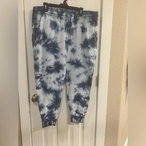 90 Degree By Reflex Tie-Dye joggers in Dusty Blue